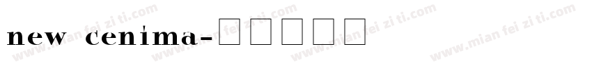 new cenima字体转换